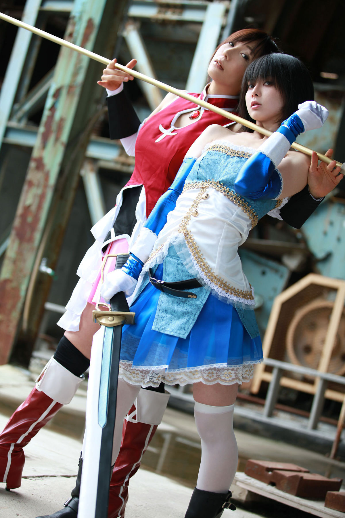 (C80) (コスプレ)   Sayaka and Kyoko  CosPlay制服诱惑套图